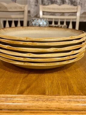 Mikasa Whole Wheat E8000 Dinner Plates Set of 6 Vintage Japan